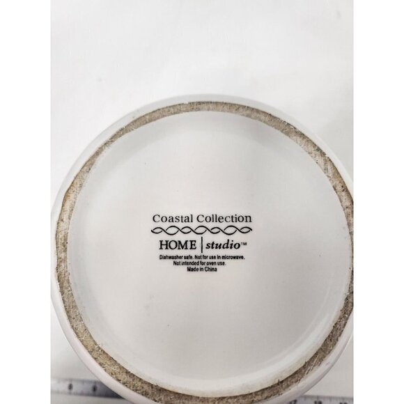 Vtg Home Studio Coastal Collection Ceramic Clam Seafood Theme Canister Container - Picture 14 of 15